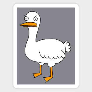 Angry Duck Sticker